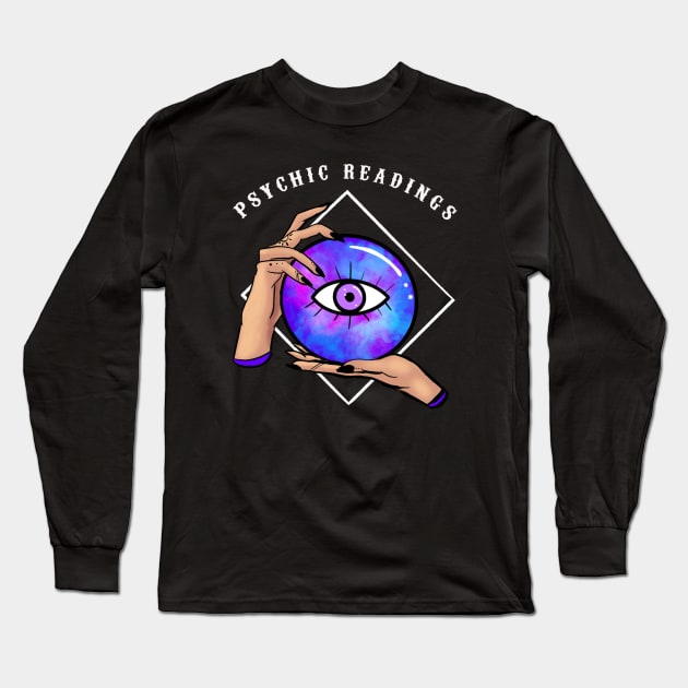 Psychic Readings Long Sleeve T-Shirt by Indicat